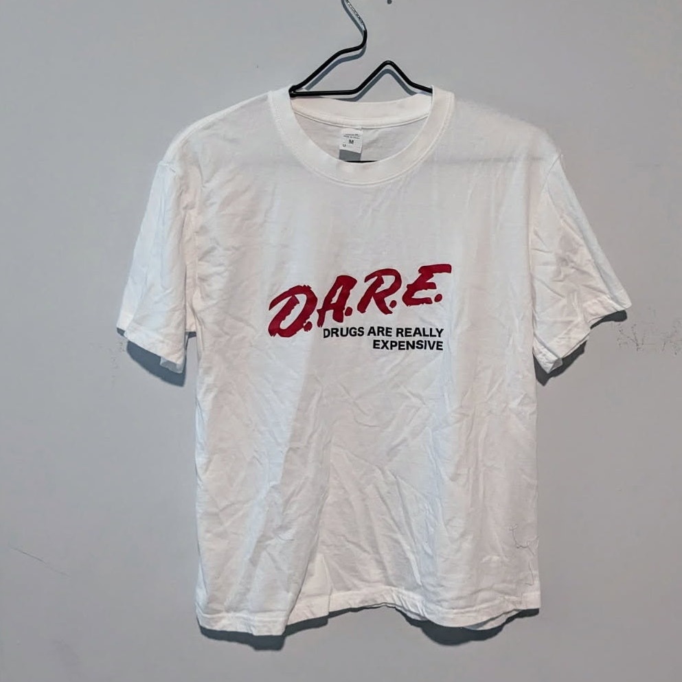 D.A.R.E. Adult's White T-Shirt Size M